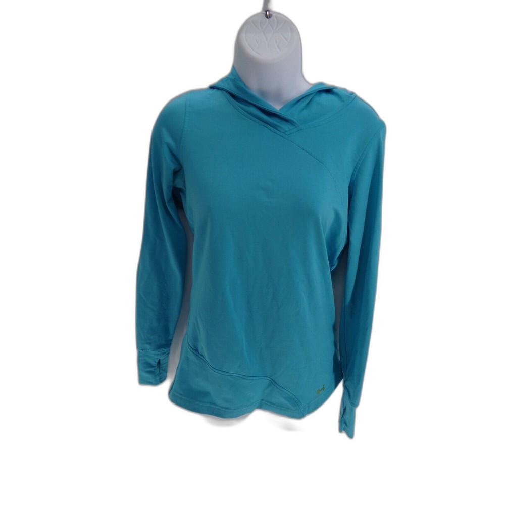 Under Armour Womens Pullover Size Small Hoodie Loose Heat Gear Blue - Picture 1 of 8